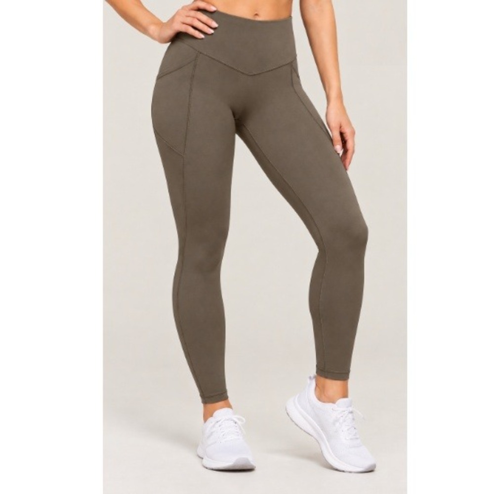 Gymshark Women's Brown Running Pocket Leggings Size XXL NWT